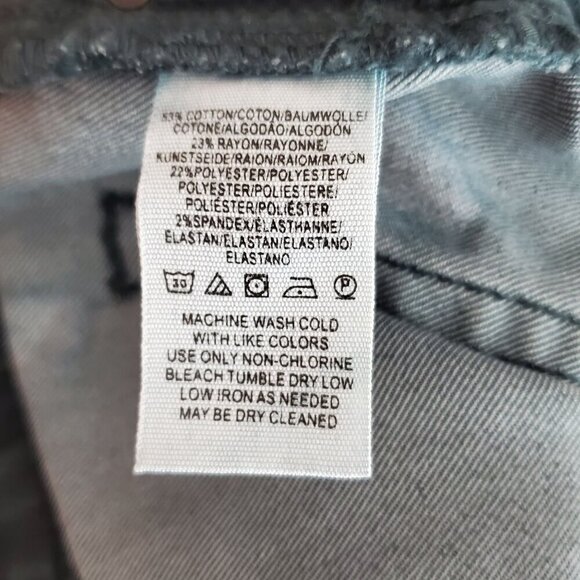 Free People Womens High-Rise Skinny Jeans Size 29 Teal Green Denim Stretch - Picture 7 of 12